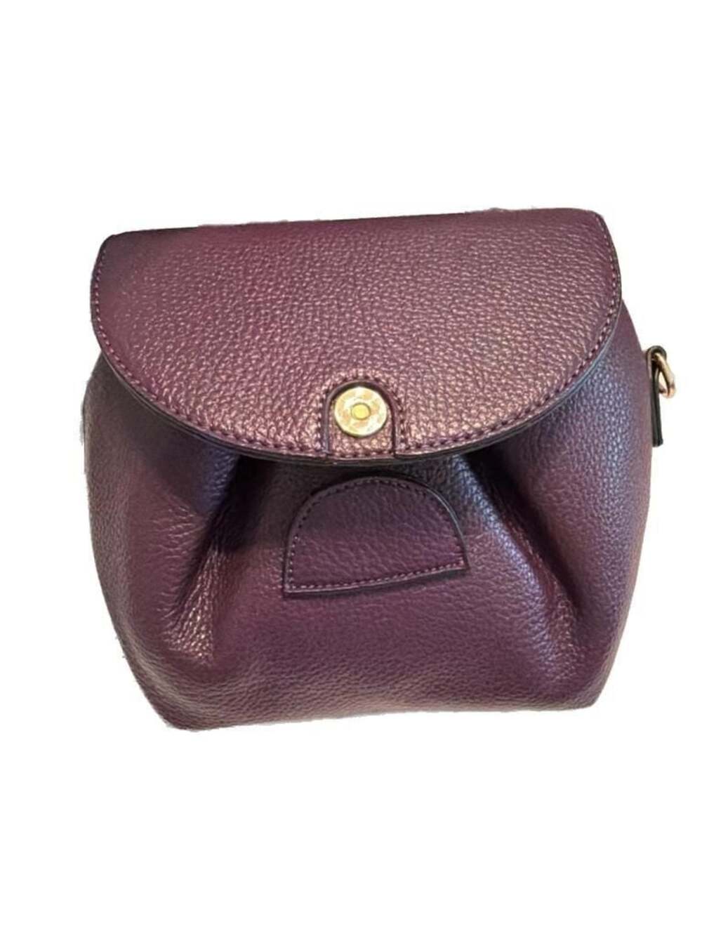 Jen & Co. Lexie Mini Pebble Textured Convertible Backpack Crossbody Bag in Purpl
